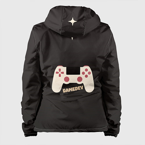 Женская куртка Flatingo & GameDev / 3D-Черный – фото 2