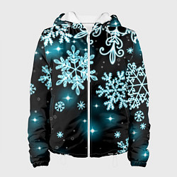 Женская куртка Космические снежинки