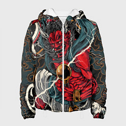 Куртка с капюшоном женская БОГ ГРОМА РАЙДЗИН, цвет: 3D-белый