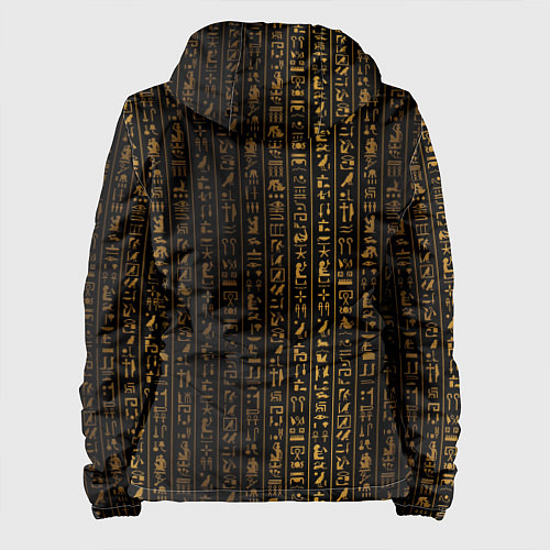 Женская куртка ЕГИПЕТСКИЕ ИЕРОГЛИФЫ ЗОЛОТОМ / 3D-Черный – фото 2