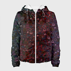 Куртка с капюшоном женская Большой хэллоуин, цвет: 3D-белый