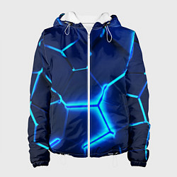 Женская куртка 3D ПЛИТЫ NEON STEEL НЕОНОВЫЕ ПЛИТЫ