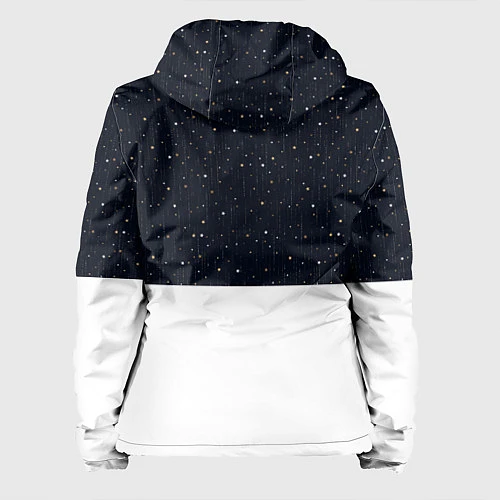 Женская куртка Новогодний Оленёнок Рудольф / 3D-Белый – фото 2