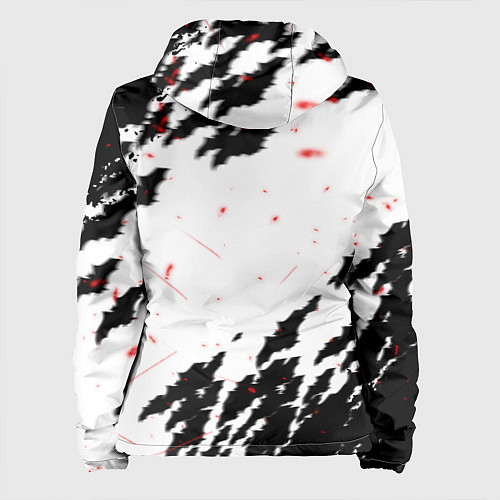 Женская куртка Берсерк маска с красными глазами / 3D-Черный – фото 2