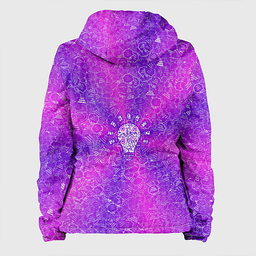 Женская куртка Лампочка на фоне АПВ 12 2 7 7 / 3D-Белый – фото 2