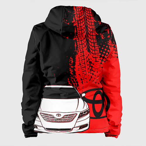 Женская куртка Camry Toyota glitch / 3D-Белый – фото 2