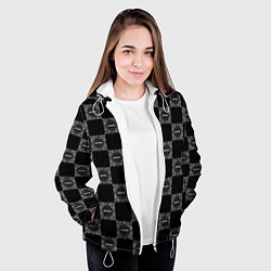 Куртка с капюшоном женская KIZARU x BIG BABY TAPE BANDANA, цвет: 3D-белый — фото 2