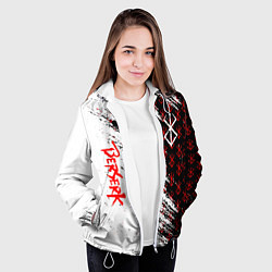 Куртка с капюшоном женская Berserk Anime, цвет: 3D-белый — фото 2