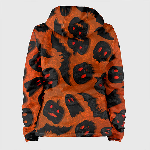 Женская куртка Halloween print / 3D-Черный – фото 2