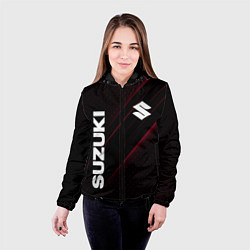 Куртка с капюшоном женская SUZUKI, sport, цвет: 3D-черный — фото 2