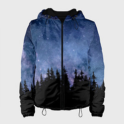 Женская куртка НОЧНОЙ ЛЕС И ЗВЕЗДЫ