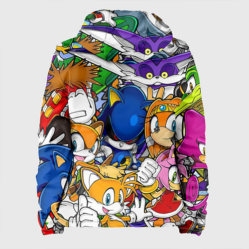 Женская куртка КИБЕР СОНИК CYBER SONIC ROBOT / 3D-Белый – фото 2