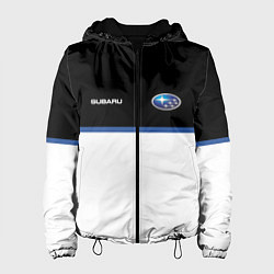 Куртка с капюшоном женская Subaru Два цвета, цвет: 3D-черный