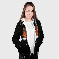 Куртка с капюшоном женская Басенджи Basenji, цвет: 3D-белый — фото 2