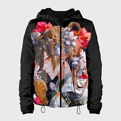 Женская куртка Чжун Ли в цветах Genshin impact