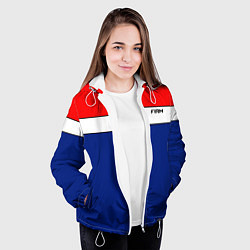 Куртка с капюшоном женская В стиле 90х FIRM, цвет: 3D-белый — фото 2