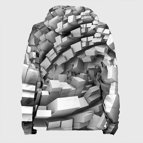 Женская куртка Геометрическая объёмная абстракция / 3D-Белый – фото 2