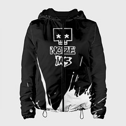 Куртка с капюшоном женская Noize MC Нойз МС, цвет: 3D-черный
