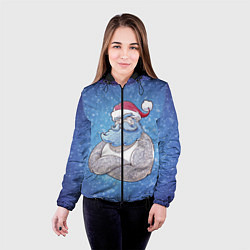 Куртка с капюшоном женская BAD SANTA ПЛОХОЙ САНТА, цвет: 3D-черный — фото 2