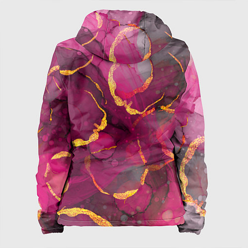 Женская куртка Малиновое вино / 3D-Белый – фото 2