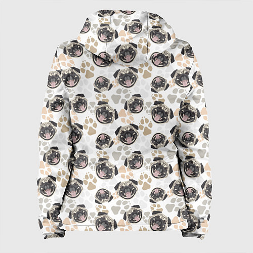 Женская куртка Собака Мопс Pug / 3D-Черный – фото 2