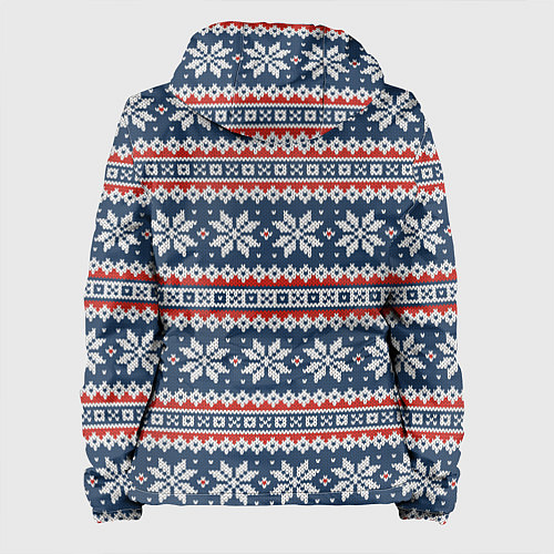 Женская куртка Knitted Christmas Pattern / 3D-Белый – фото 2