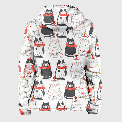 Женская куртка НОВОГОДНИЕ КОТИКИ 2022 / 3D-Белый – фото 2