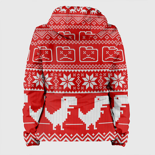 Женская куртка Вязаный принт / 3D-Черный – фото 2