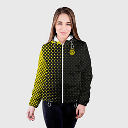 Куртка с капюшоном женская Borussia gradient theme, цвет: 3D-белый — фото 2