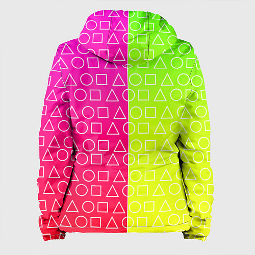 Женская куртка Игра в кальмара розовыйжелтый / 3D-Белый – фото 2