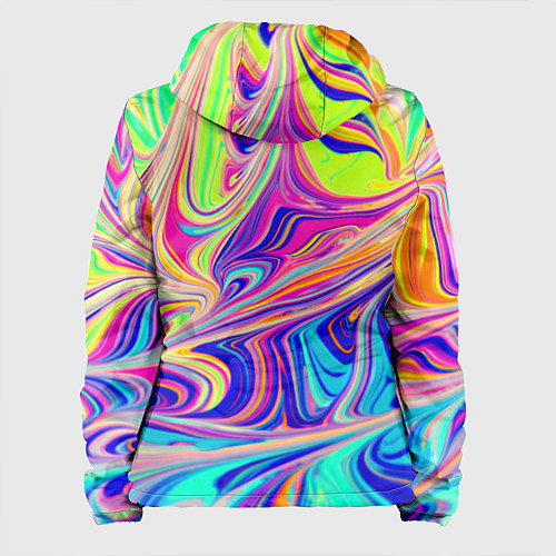 Женская куртка Аномально яркие цветные разводы / 3D-Белый – фото 2