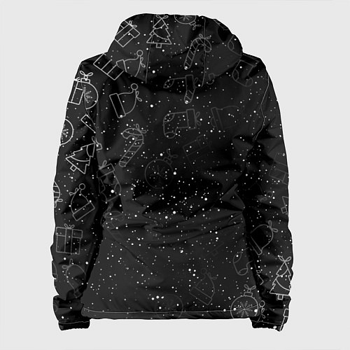 Женская куртка Новогодний Олень 2022 / 3D-Белый – фото 2