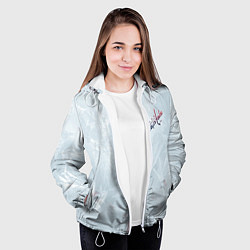 Куртка с капюшоном женская Washington Capitals Grey Ice theme, цвет: 3D-белый — фото 2