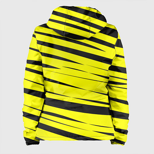 Женская куртка Пикачу Полосы / 3D-Белый – фото 2