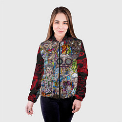 Куртка с капюшоном женская Такаси Мураками Остров мертвых, цвет: 3D-черный — фото 2