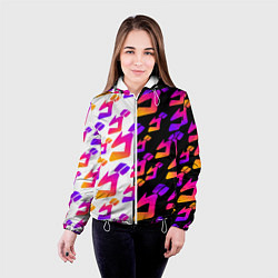 Куртка с капюшоном женская JOJO BIZARRE ADVENTURE ДЖО ДЖО УЗОР, цвет: 3D-белый — фото 2