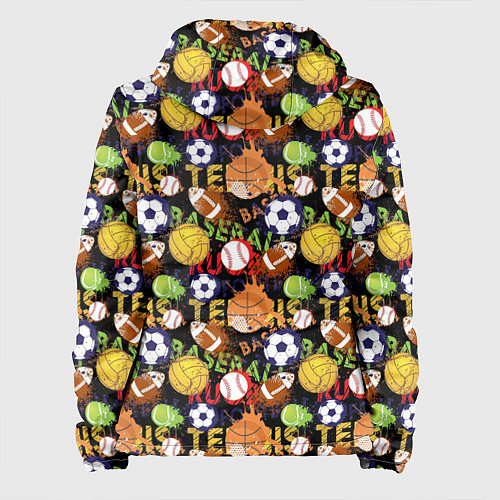 Женская куртка Разные Спортивные Мячи / 3D-Белый – фото 2
