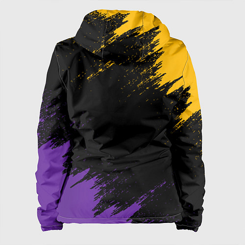 Женская куртка LAKERS БРЫЗГИ КРАСОК / 3D-Белый – фото 2