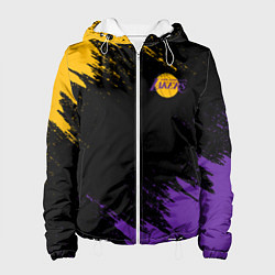 Куртка с капюшоном женская LAKERS БРЫЗГИ КРАСОК, цвет: 3D-белый