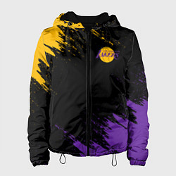 Куртка с капюшоном женская LAKERS БРЫЗГИ КРАСОК, цвет: 3D-черный