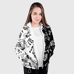 Куртка с капюшоном женская Tokyo Revengers Black & White, цвет: 3D-белый — фото 2