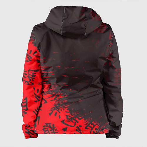 Женская куртка Токийские мстители Горизонтальная надпись / 3D-Черный – фото 2