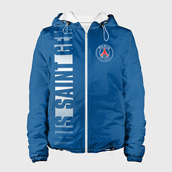 Куртка с капюшоном женская PSG PARIS SAINT GERMAIN WHITE LINE SPORT, цвет: 3D-белый