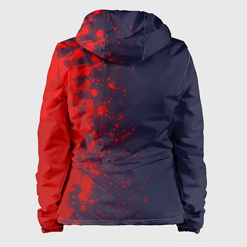 Женская куртка DEAD BY DAYLIGHT - Брызги По вертикали / 3D-Черный – фото 2