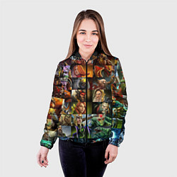 Куртка с капюшоном женская HEROES DOTA 2 ПЕРСОНАЖИ ДОТА 2, цвет: 3D-черный — фото 2