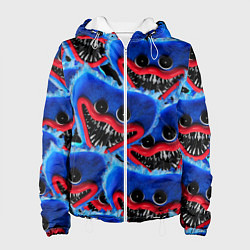 Куртка с капюшоном женская УЖАСНОЕ ЛИЦО ХАГГИ ВАГГИ, цвет: 3D-белый