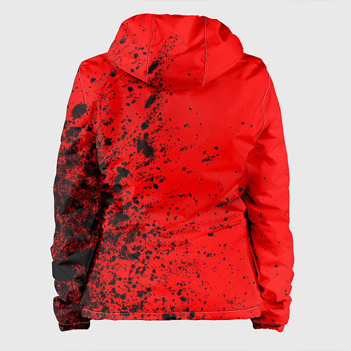 Женская куртка ПЕЖО Краска По вертикали / 3D-Черный – фото 2