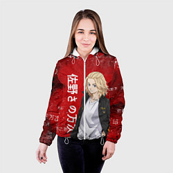 Куртка с капюшоном женская МАЙКИ МАНДЗИРО ТОСВА RED, цвет: 3D-белый — фото 2