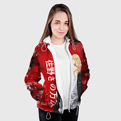 Куртка с капюшоном женская МАЙКИ МАНДЗИРО ТОСВА RED, цвет: 3D-белый — фото 2