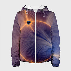 Куртка с капюшоном женская Black Hole Tribute design, цвет: 3D-белый